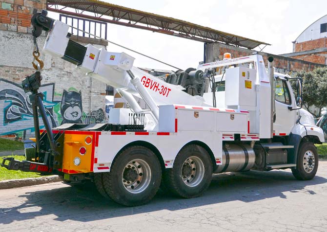 grua camabaja plataforma inclinada
